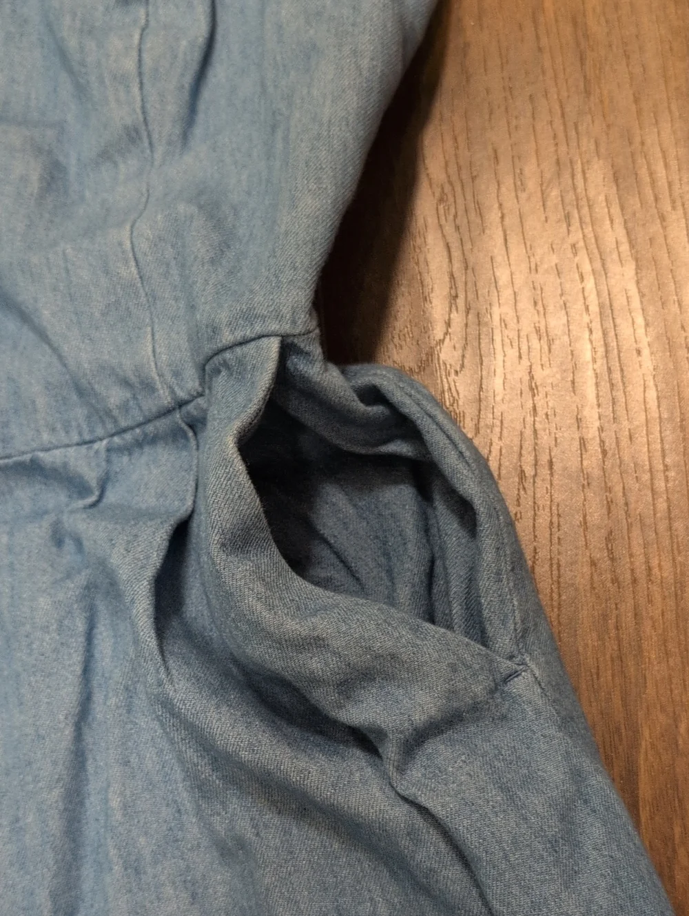Old Navy Light Blue Jean Wide-Leg High Waisted Jumpsuit With Pockets